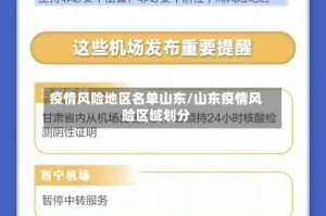 疫情风险地区名单山东/山东疫情风险区域划分